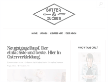 Tablet Screenshot of butterundzucker.com